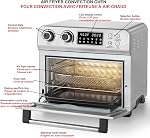 Friteuse à air convection Starfrit - XL pour pizza de 12" - plaque de cuisson et panier à friteuse à air - 10 modes préréglés - 1700W