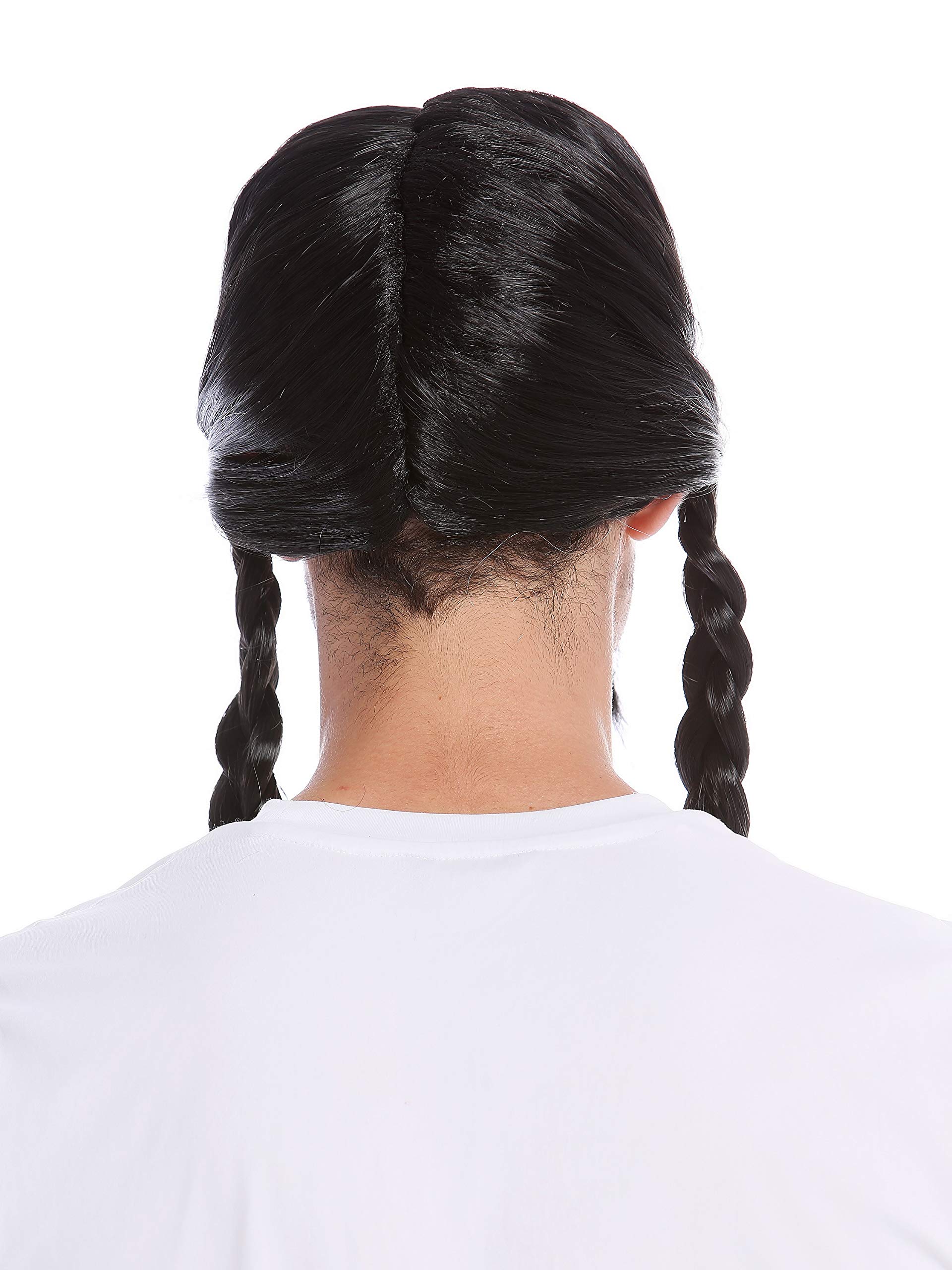 Set Parrucca E Barba Biondo Mogano Con Trecce – Costume Vichingo E Gallo Per Carnevale E Halloween, Stile Celta E Normanno - 5