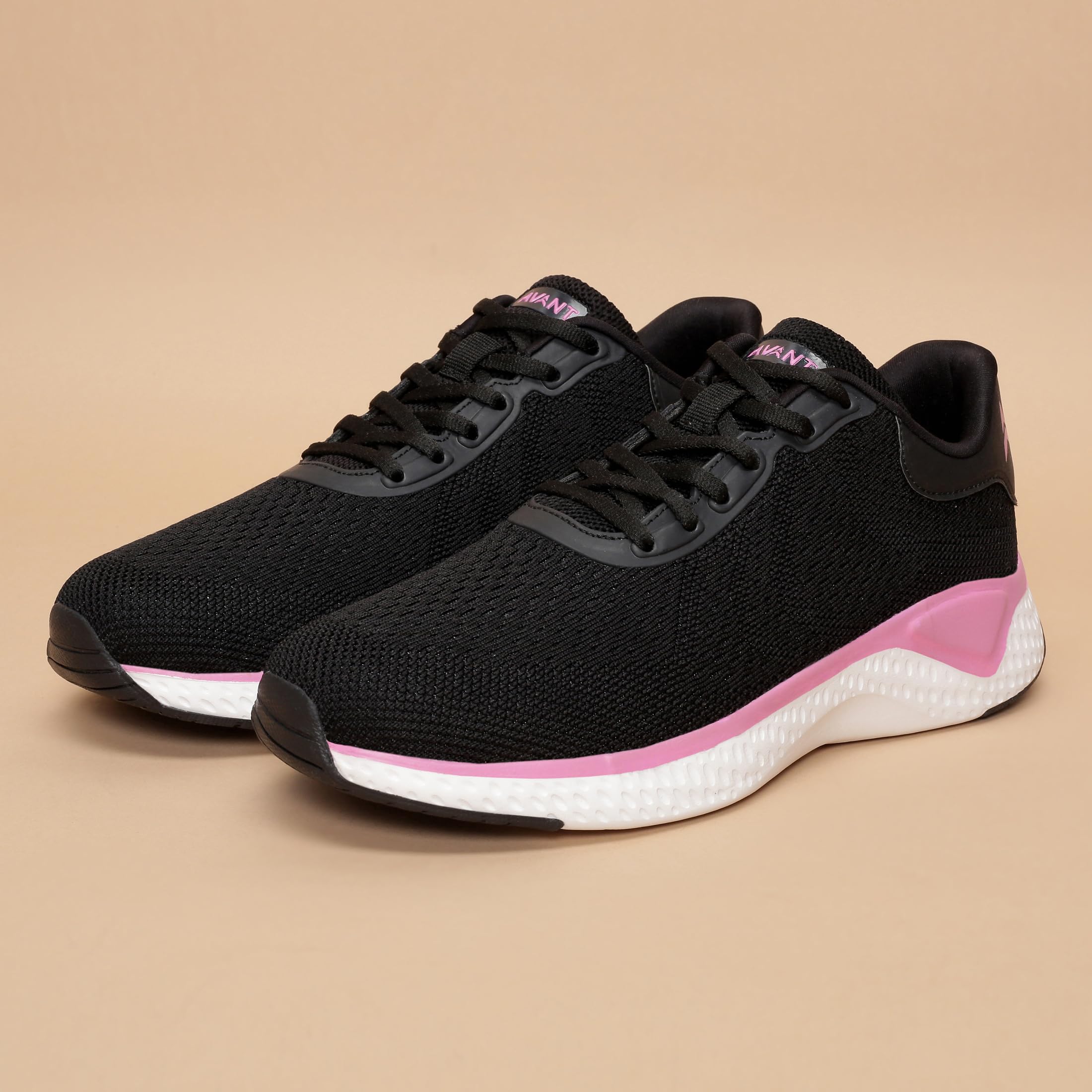 AVANT Women's Versa Running Shoes - Superior Cushioning, Superior Traction, Anti Skid, Lightweight, Shock Absorption Tech, Sports Footwear (AVWSH041CL02UK8_Black_UK8) 4