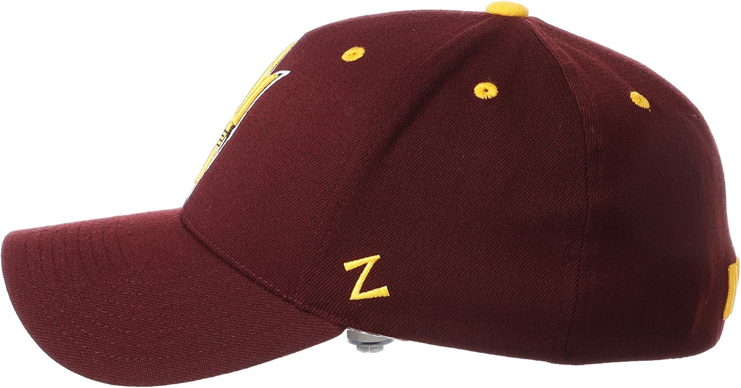 ZHATS NCAA Mens Stretch Fitted Hat Team Color - Image 6