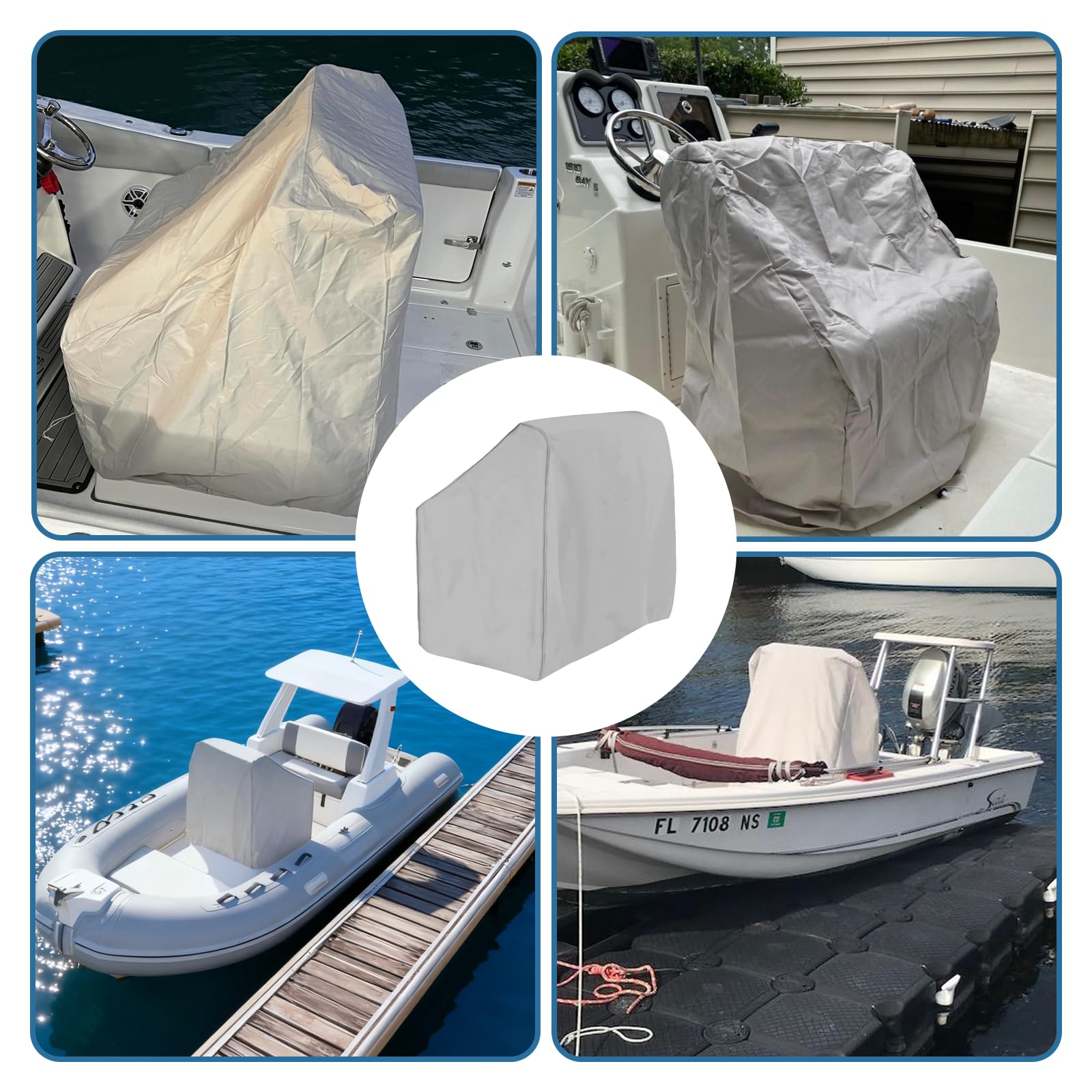 Copertura Per Console Centrale Per Barca, Copertura Per Console In Tela Di Poliestere Impermeabile Di Grado Marino, Per Barca Per Console Centrale, Per Console Centrale Di Yacht