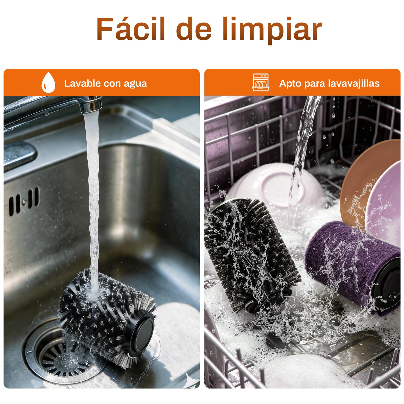 Cepillo Eléctrico para Barbacoa, Limpiador de Parrilla Inalámbrico 3 en 1 con 3 Velocidades y 180° Ajustable, 3 Cabezales Acero INOX Reforzados, 150Min Batería, Impermeable, Apto Lavavajillas
