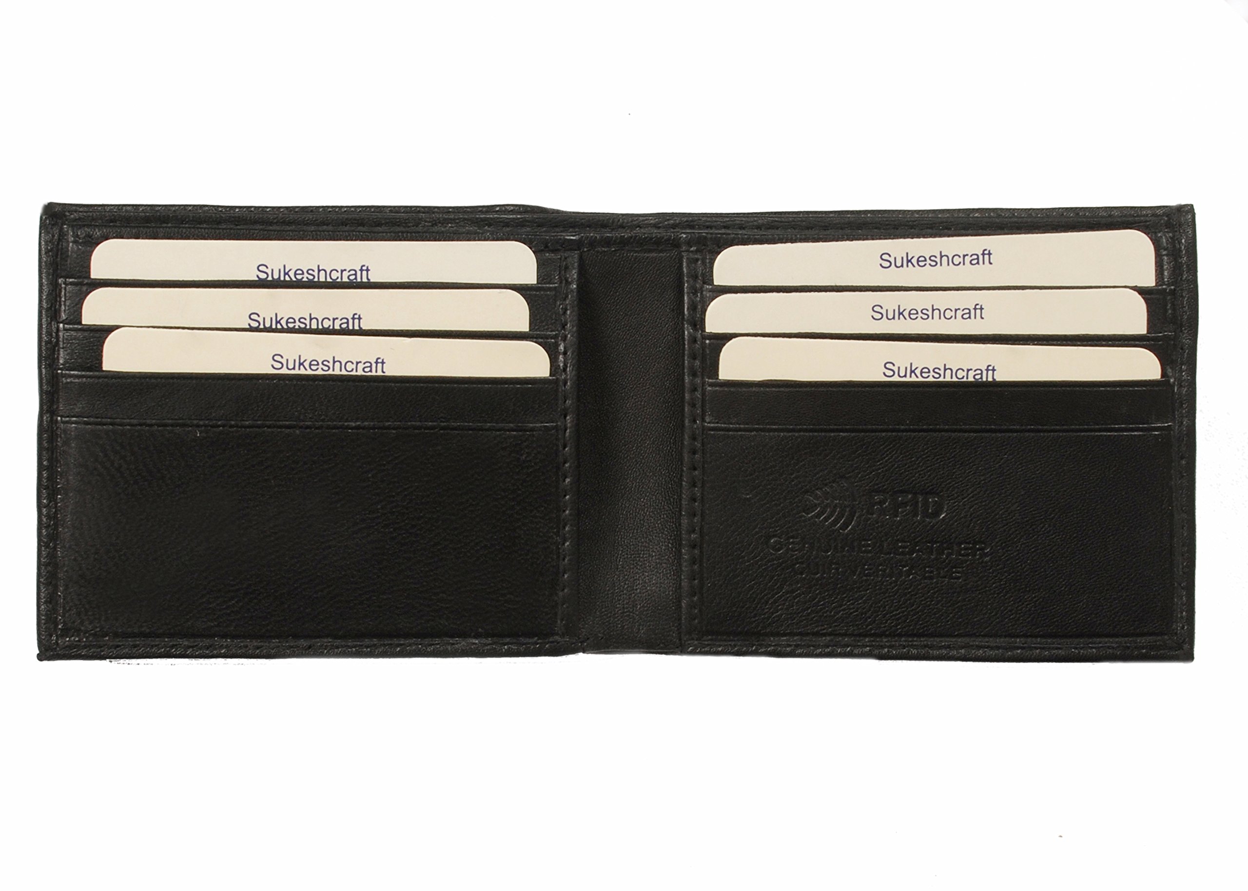 Sukeshcraft Leather Wallet RFID Safe 8 pcs.Combo