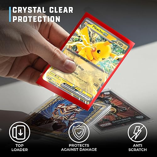 Miniatura 10 de Fundas para tarjetas premium, 100 unidades, transparentes