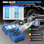 Motorcycle System Diagnostic Measurement Tool, Moto OBD2 Scanner with Voltage Test, Motorcycle Fault Code Reader with Quick Test Compatible for Yamaha, Honda, Kawasaki, Generation, KYMCO, SYM