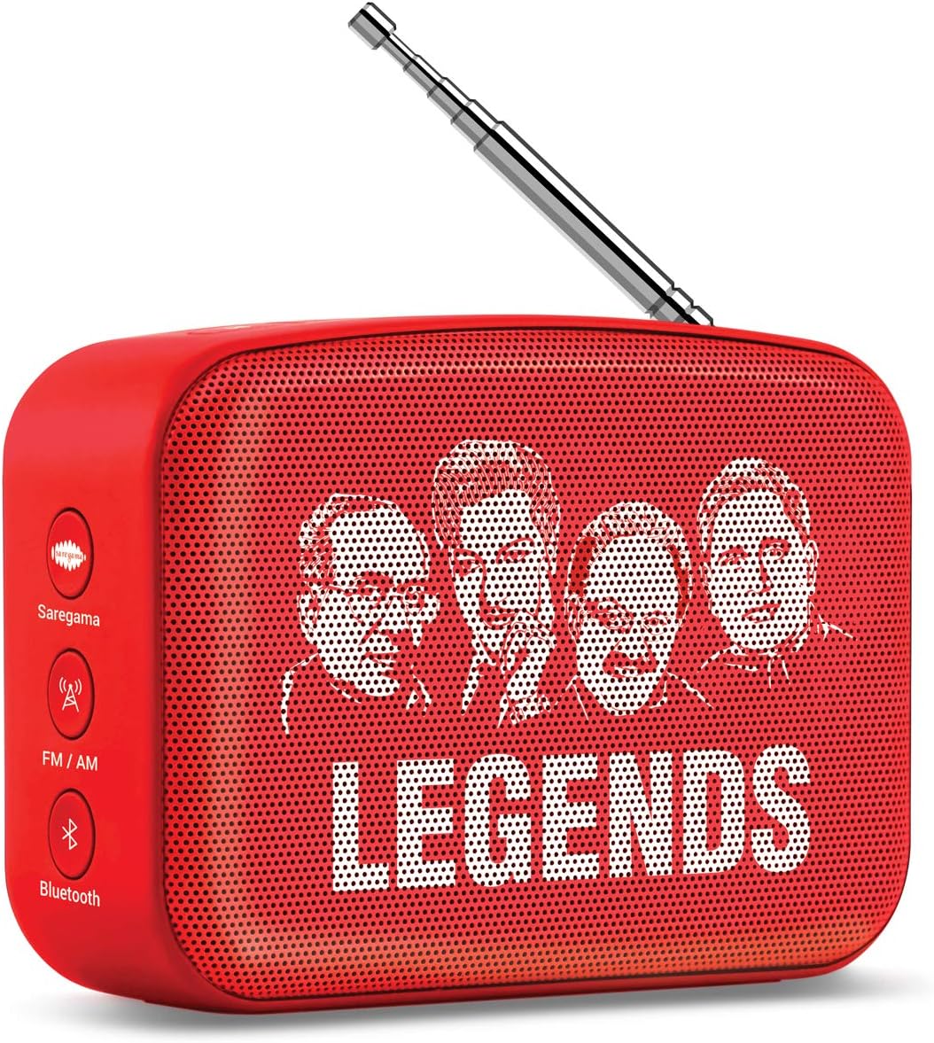 Saregama Mini TELEGU Bluetooth Speaker (Sunset Red)