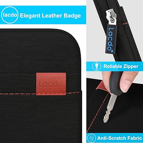 Miniatura 12 de Lacdo Impermeable USB CD DVD Writer Blu-Ray almacenamiento protector bolsa de transporte compatible Apple MD564ZM/A SuperDrive, trackpad mágico,