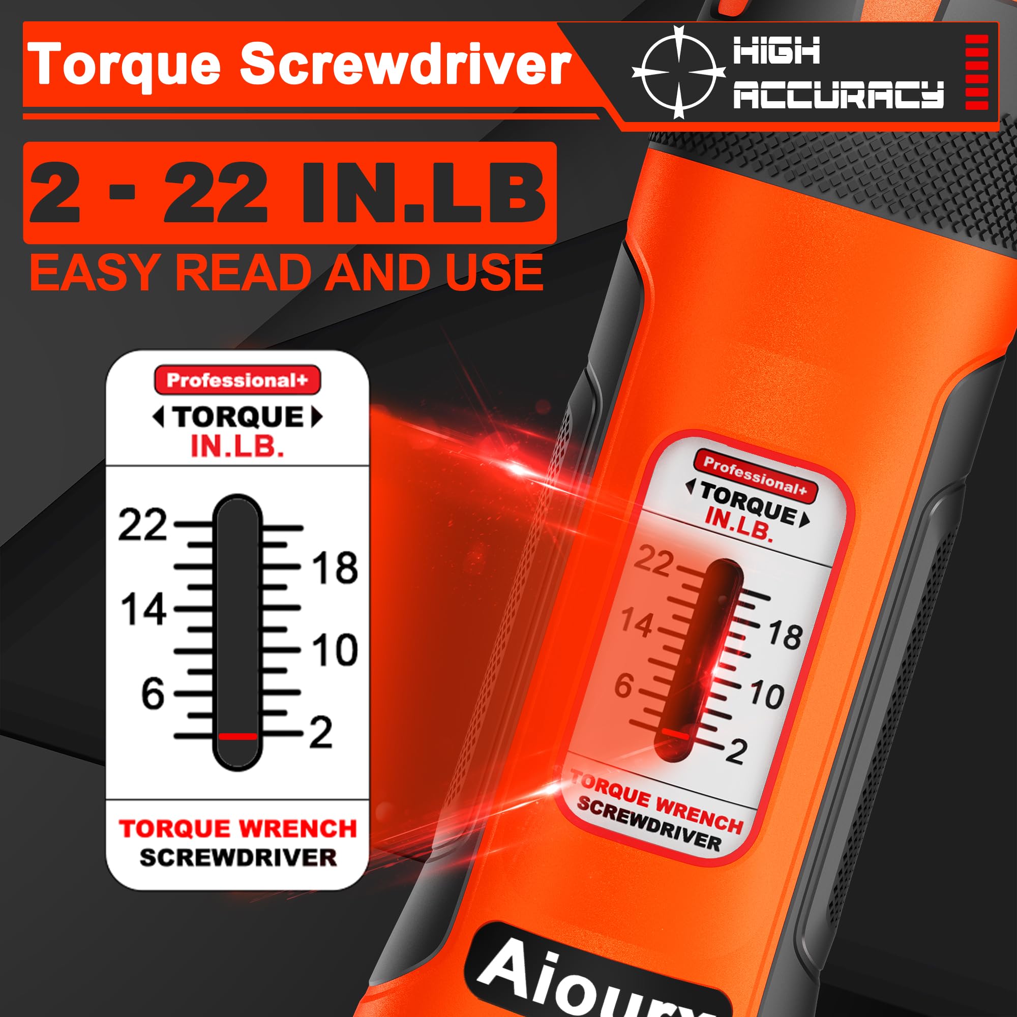トルクドライバ Amazon | Aiourx トルクドライバーセット 1/4インチドライブ 2-22