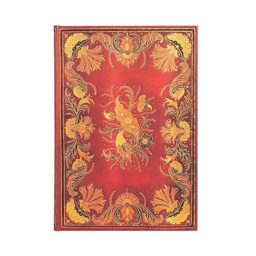 Paperblanks | Fiammetta | Diari a copertina rigida | Midi | Righe: Hardcover, 120 gsm, ribbon marker, memento pouch, elastic closure, book edge printing