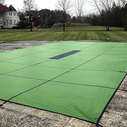 Vista 49 de WaterWarden Cubierta de seguridad sólida para alberca enterrada, cumple F1346 de la ASTM según UL, triple costura, con accesorios, 16 x 40 pies