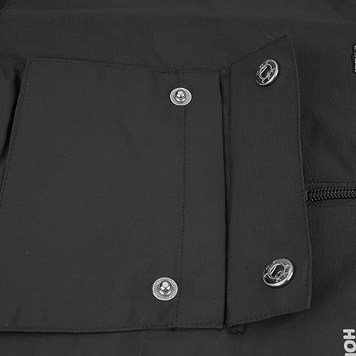 Miniatura 4 de Croogo Chaleco táctico corto para hombre, estilo casual, para el aire libre, hip hop, sin mangas, con capucha, resistente al viento, ligero, para