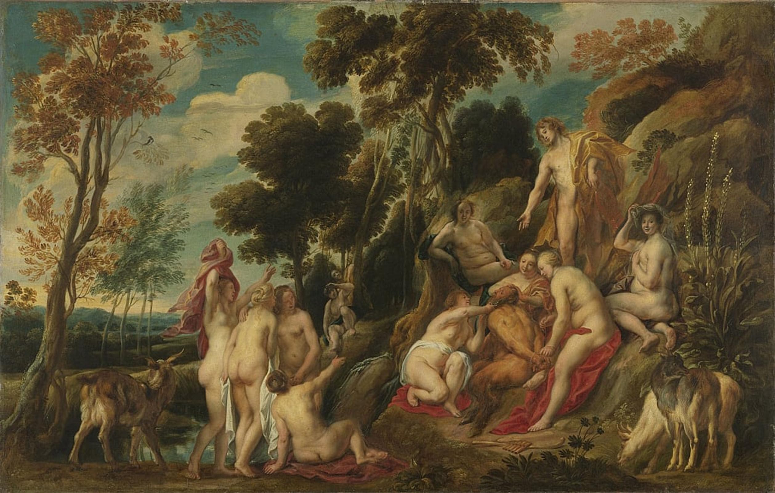 Artxlxxbn No Frame Famous Prints Artwork Pictures Poster Painting Art Marsyas Ill Treated By Jacob Jordaens Artwork Landscape Pictures For Home Decor 60X90cm