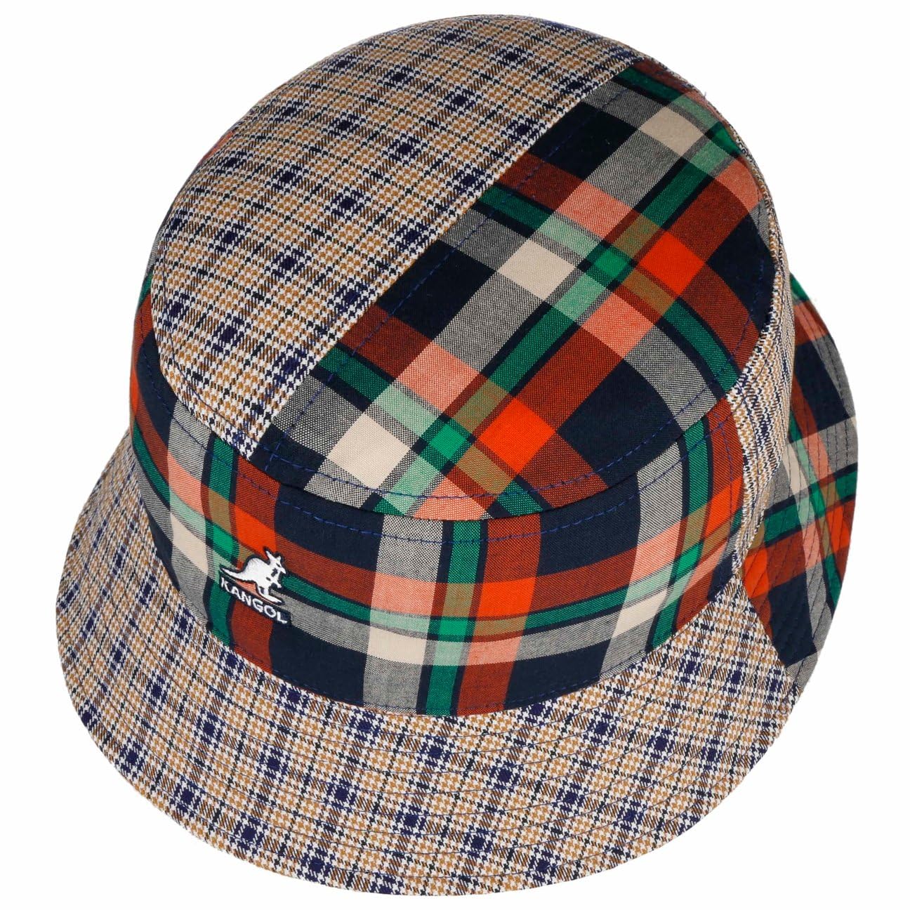 Kangol Cappello Plaid Mashup Bucket Donna/Uomo - da Pescatore in Cotone a Quadri Estate Primavera/Estate