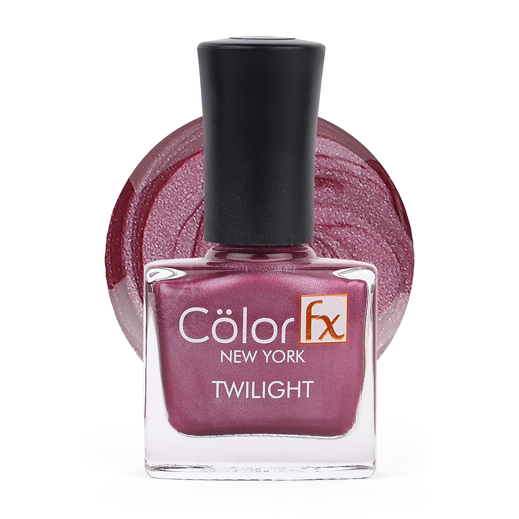 Color Fx New York Twilight Nail Polish | Metallic Matte | Gel Like Finish | 21 Toxin Free | Long Lasting | Non-yellowing | Wine Purple Nail Polish Women - 9Ml-image-22