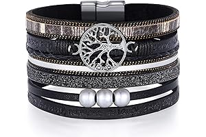 Inspirational Tree of Life Leather Bracelets: A Symbol of Growth and Strength