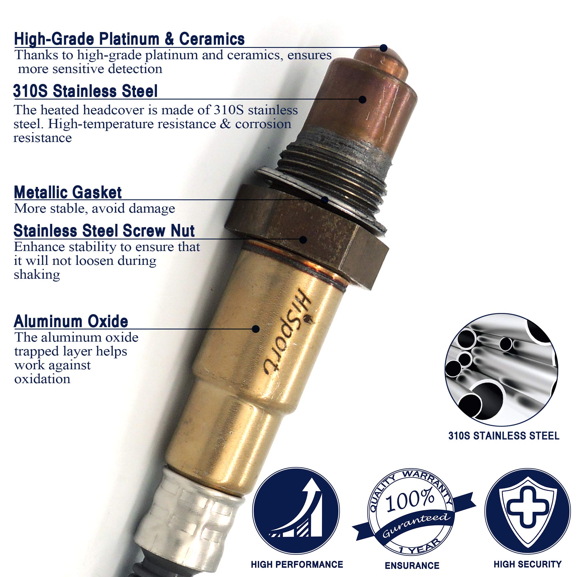 Amazon.com: HiSport Oxygen Sensor 250-24713 Replacement - 4-Wire 