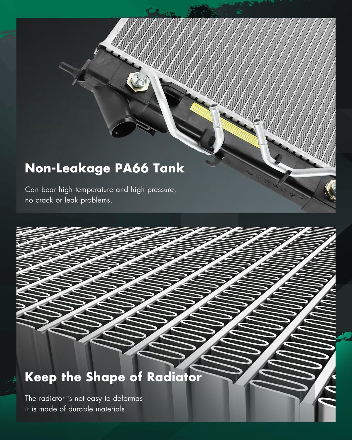 SCITOO Automotive Replacement Engine Coolant Radiator for 2014-2019 for Kia for Soul 1.6L 2014-2019 for Kia for Soul 2.0L; Replace 13414