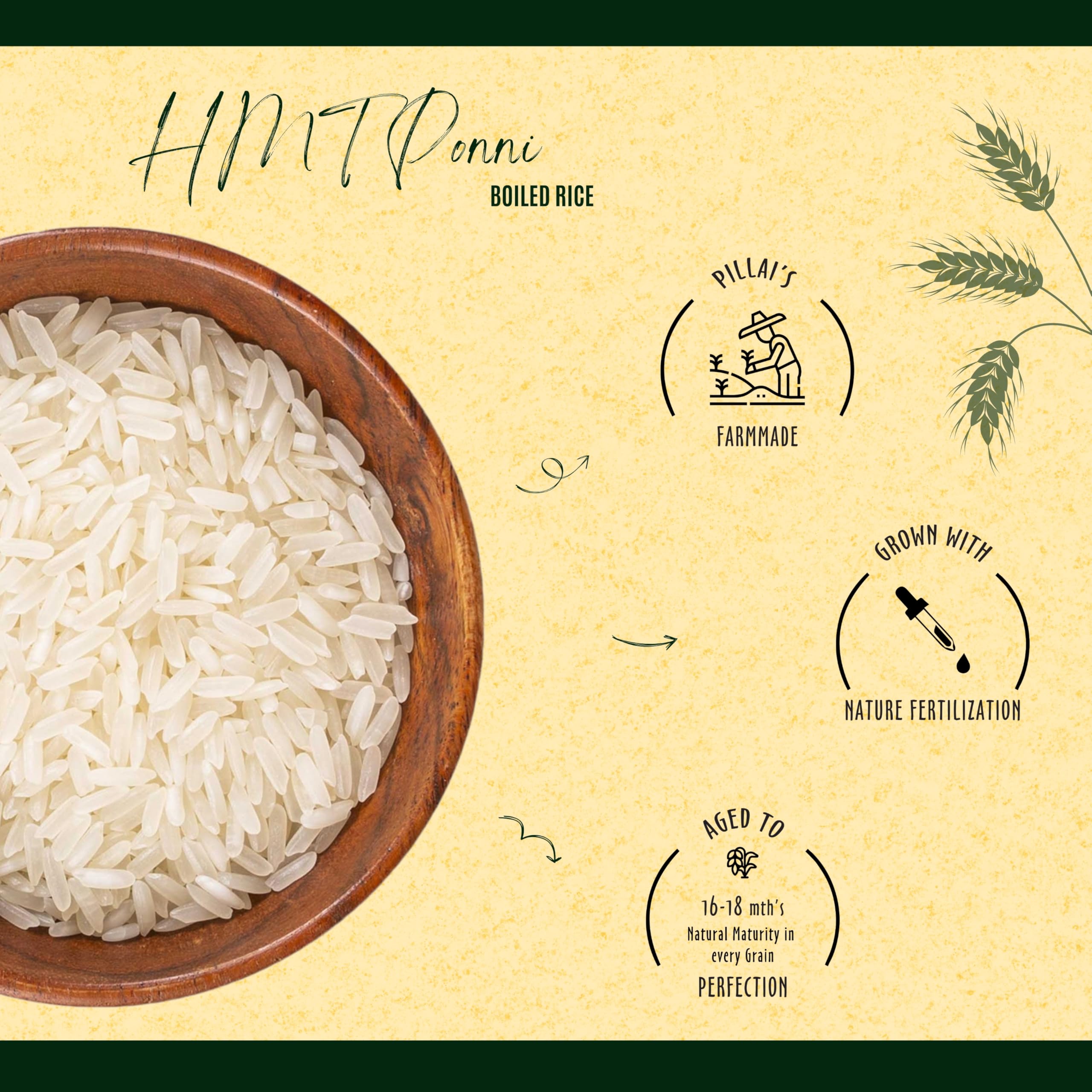 RR PILLAI'S HMT Ponni (Boiled Rice) - 2kg Fluffy & Aromatic - Image 7 thumbnail
