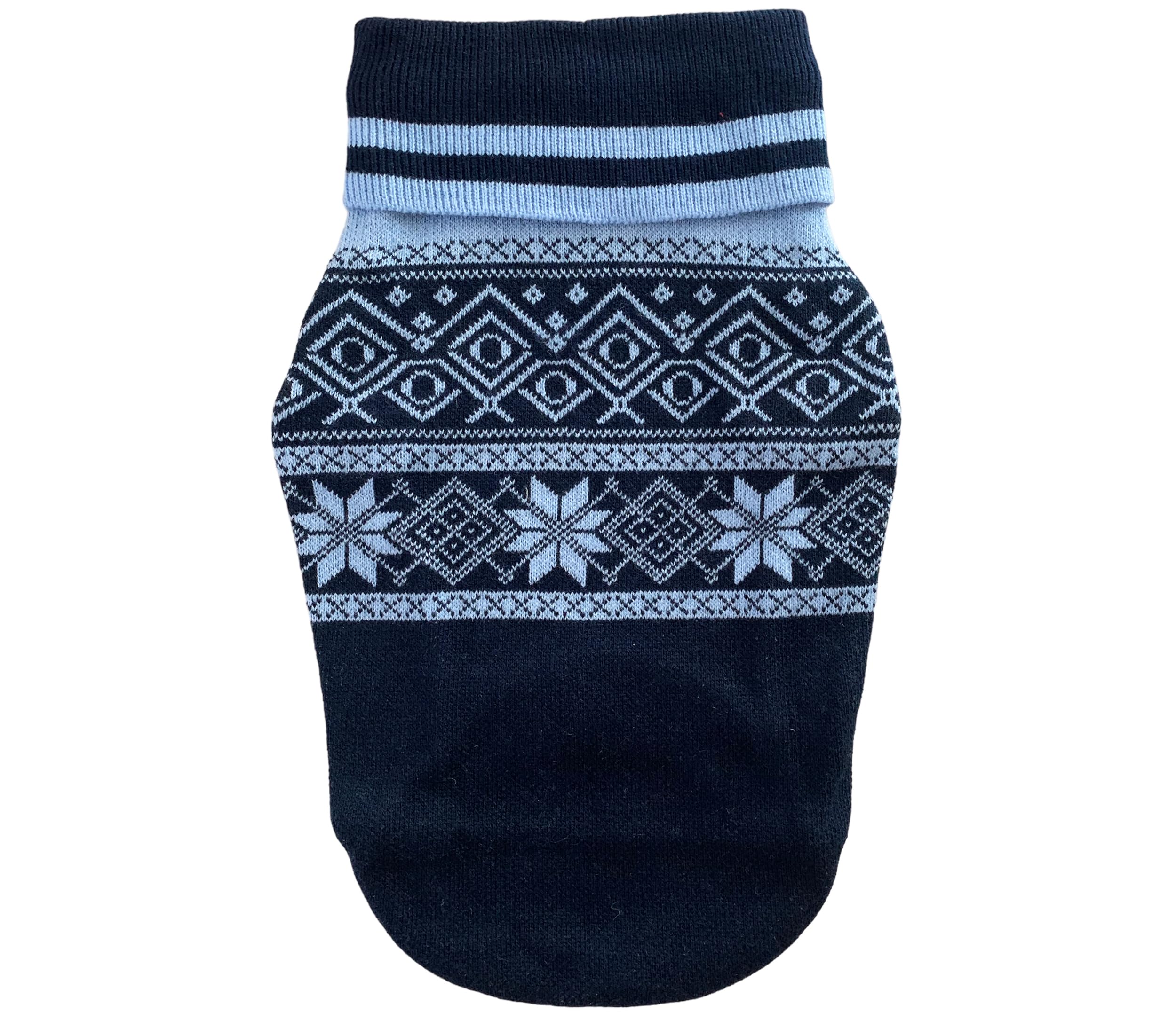 For The Fur Kids Snowflakes Blue Dog Sweater (Large - Length 30 Inches) (B0CMCR7S4W) Amazon Price History, Amazon Price Tracker
