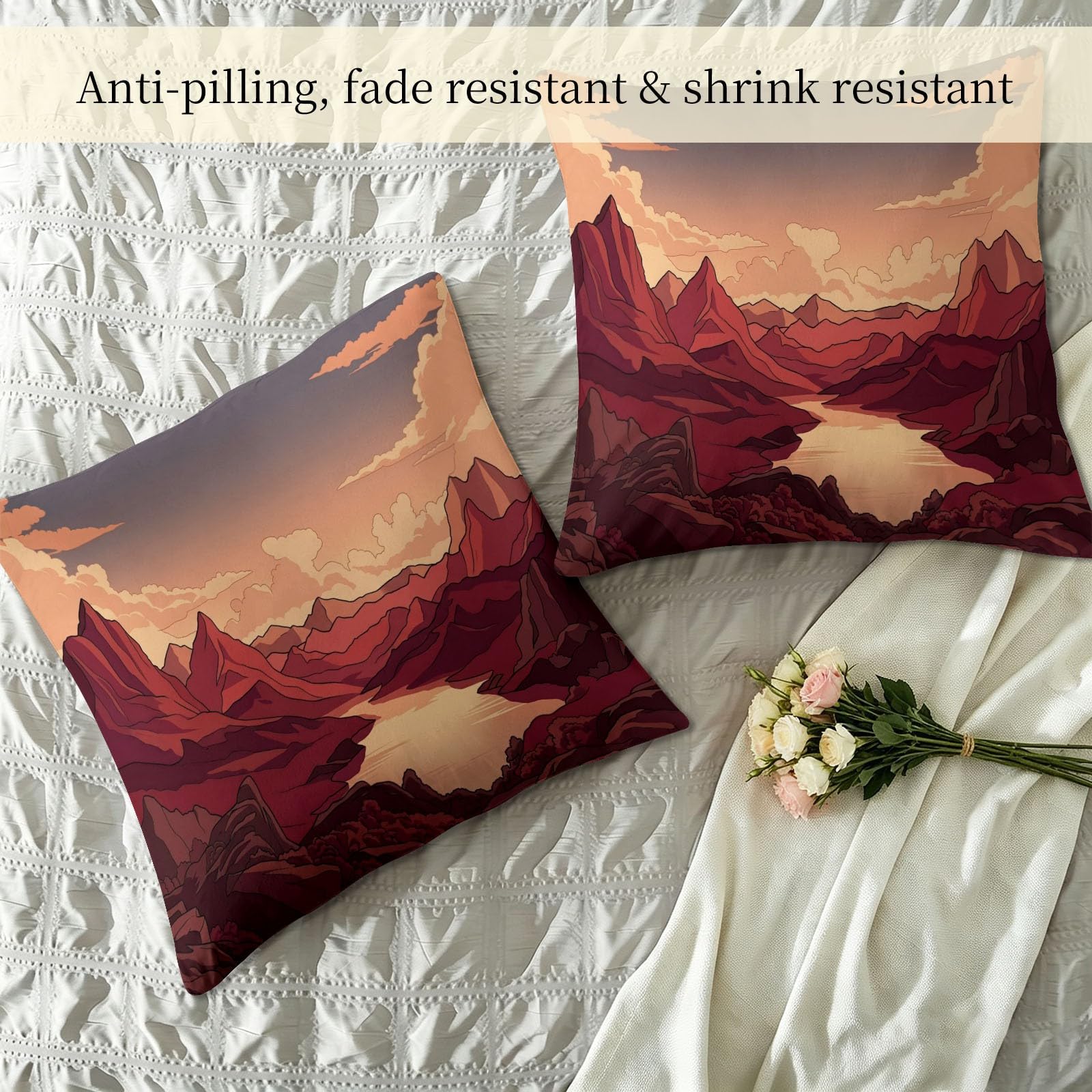 Kołdra bez poszewki 240 x 220 cm – naturalny krajobraz, całoroczna kołdra Canyon, rzeka górska – lekka, miękka, 3-częściowa kołdra dla alergików, na 4 pory roku, pikowana + 2 poszewki na poduszkę 80 x