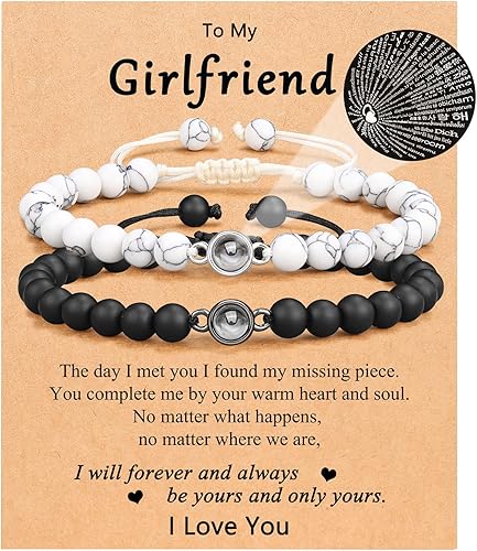 I Love You 100 Languages Bracelets Couples - Mother's Day Gifts For Girlfriend