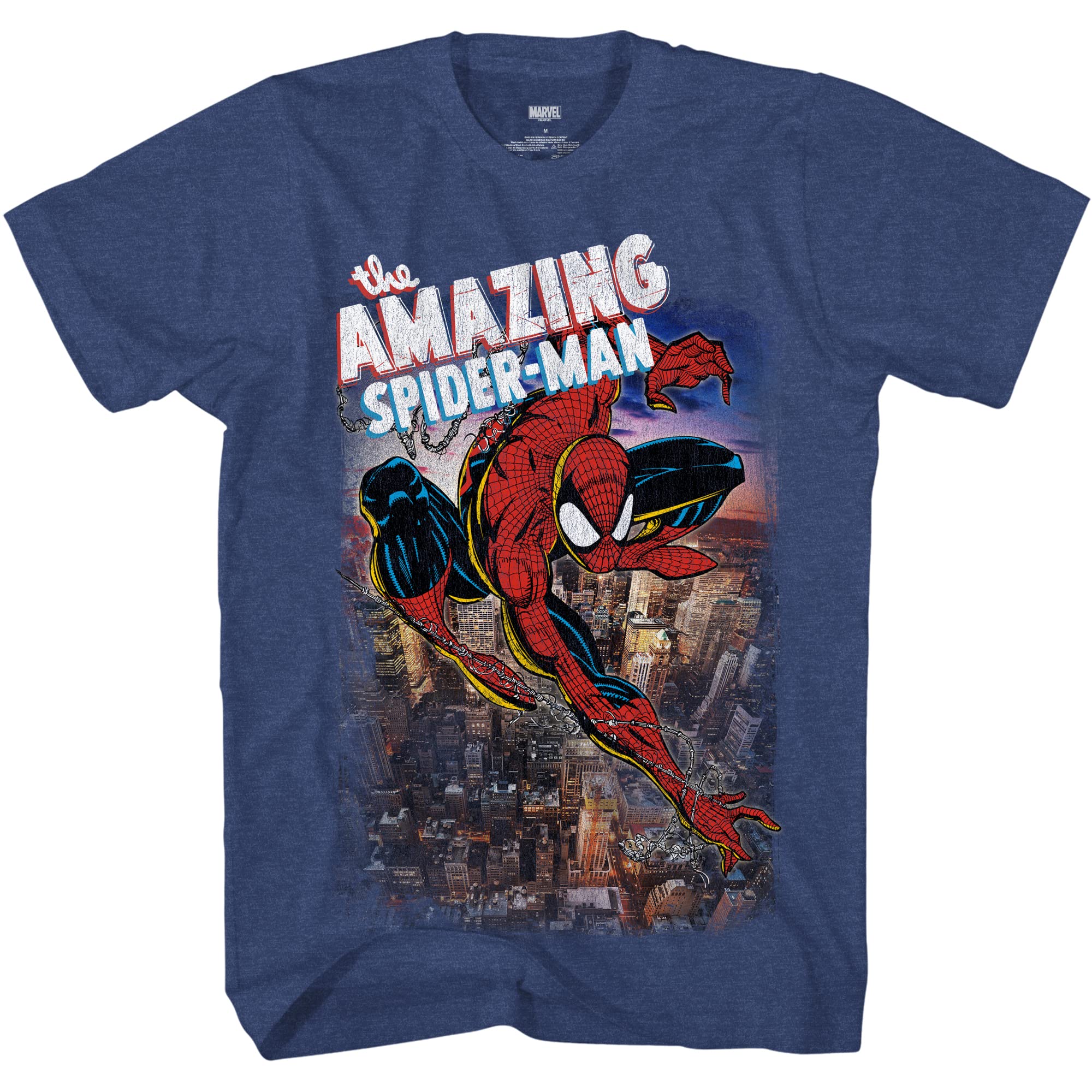 Marvel unisex-adult Marvel Young Men’s Amazing Spider-man T-shirt T-Shirt