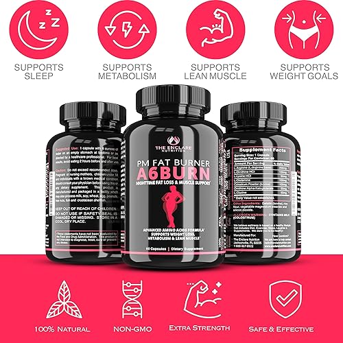 Miniatura 8 de THE ENCLARE NUTRITION Pastillas para perder peso para mujeres y hombres, quemador de grasa, ayuda para dormir, supresor del apetito, metabolismo,