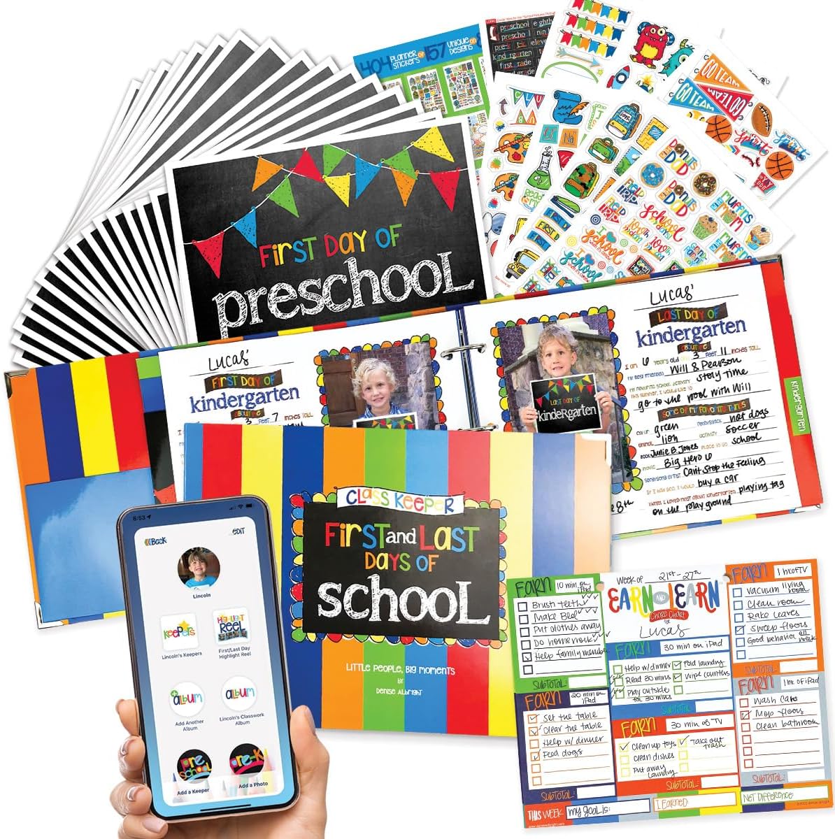 Class Keeper® School Memory Book | Organize Every School Year | Digital Memory App Included thumbnail