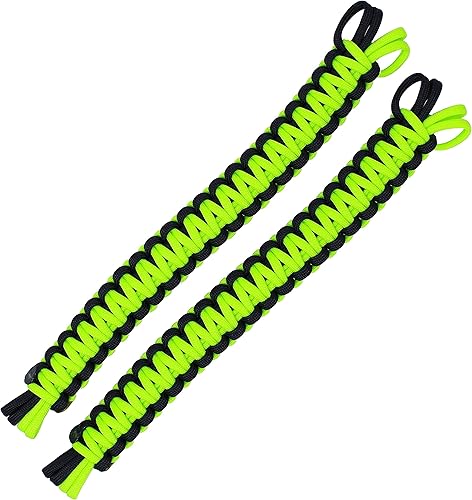 Miniatura 4 de BubbasGarageTv - Asas de cuerda de paracaídas para Jeep Wrangler JL y Jeep Gladiator JT (verde lima)