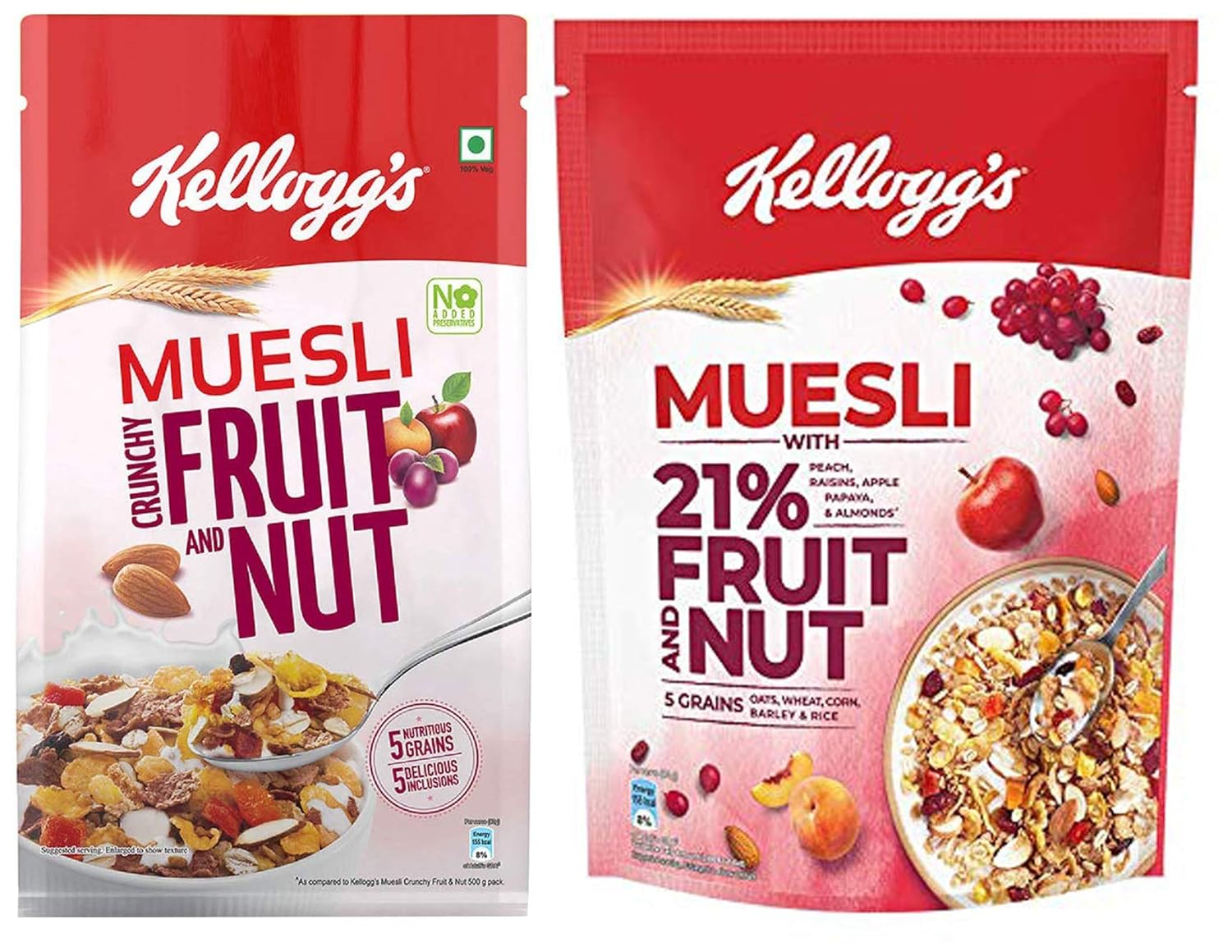 Kellogg's Combo, Kellogg's Muesli Crunchy Fruit and Nut, 750g and