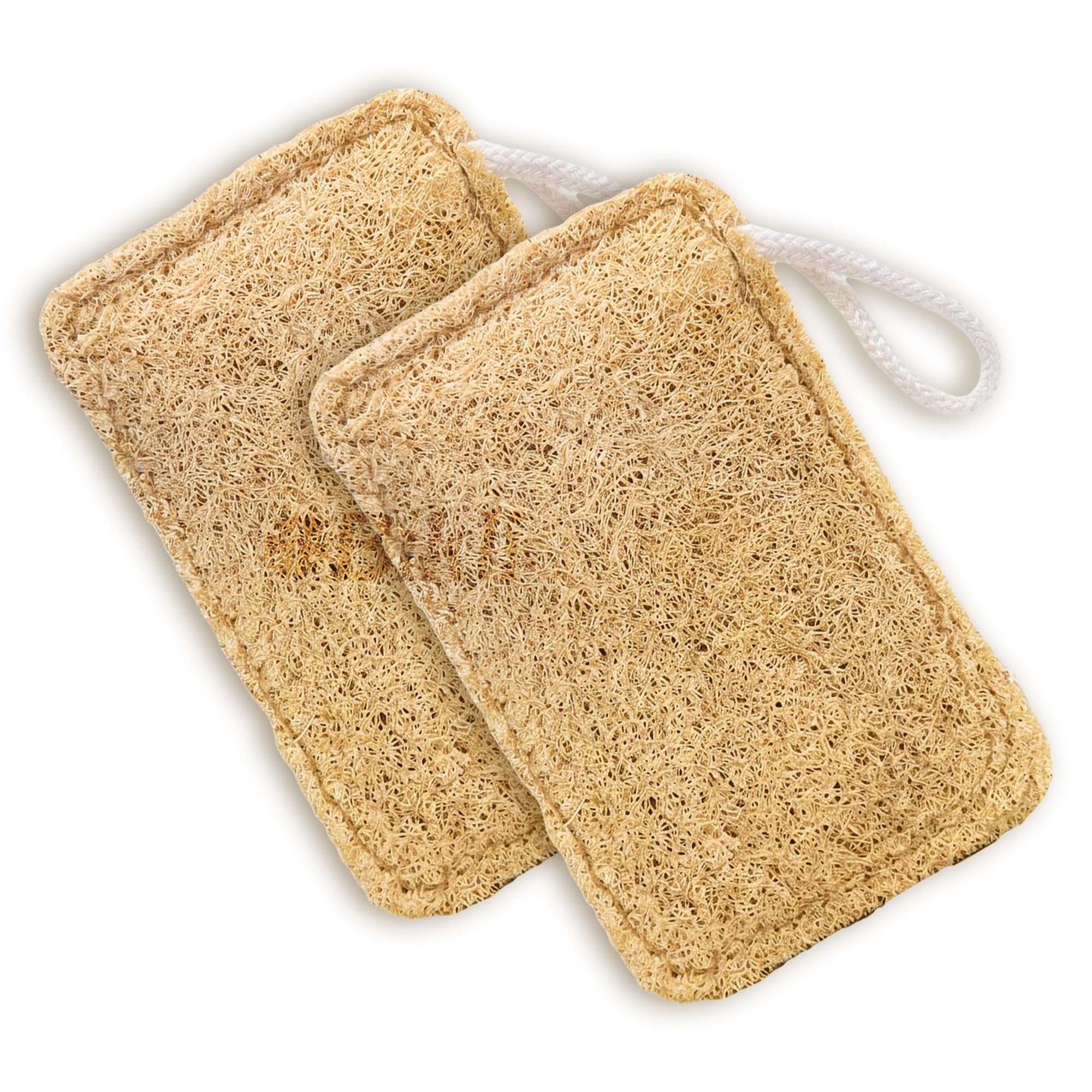 Natural Bathing Loofah Rectangle Shape | Organic Plant-Fiber, Biodegradable Bath & Shower Scrubber | loofah for women & Man-image-23