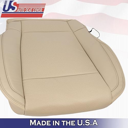Miniatura 5 de U.S.AutoSeatCover 2015 para Ford F150 Lariat conductor pasajero inferior Perf cuero Seat Covers Tan