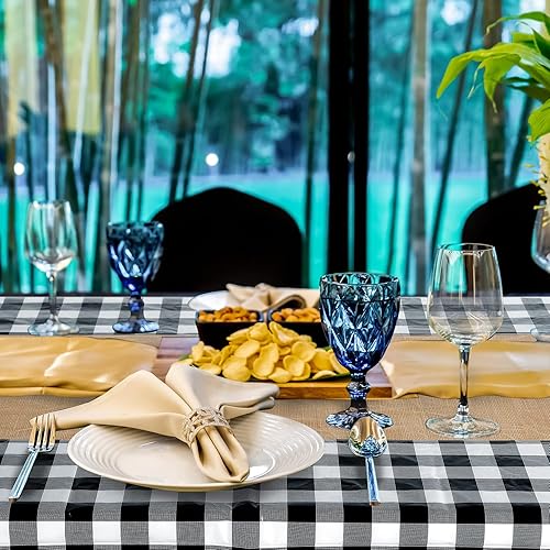 Miniatura 7 de Mantel de vaquero de 54 x 108 pulgadas, mantel rectangular a cuadros, decoración de fiesta de cumpleaños y suministros para baby shower, cumpleaños