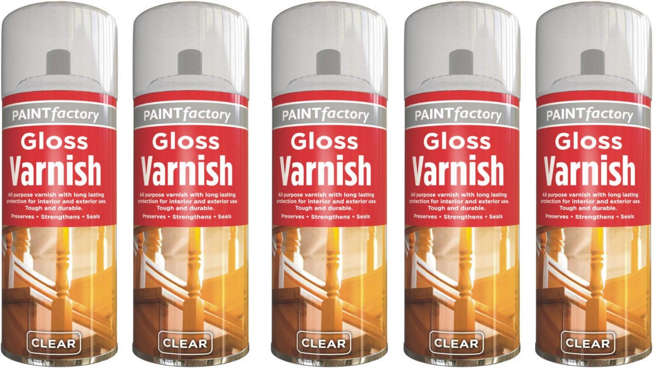 Wood Varnish Clear Gloss 400ML Acrylic Clear Varnish Gloss Finish Spray Wood Color Paint All