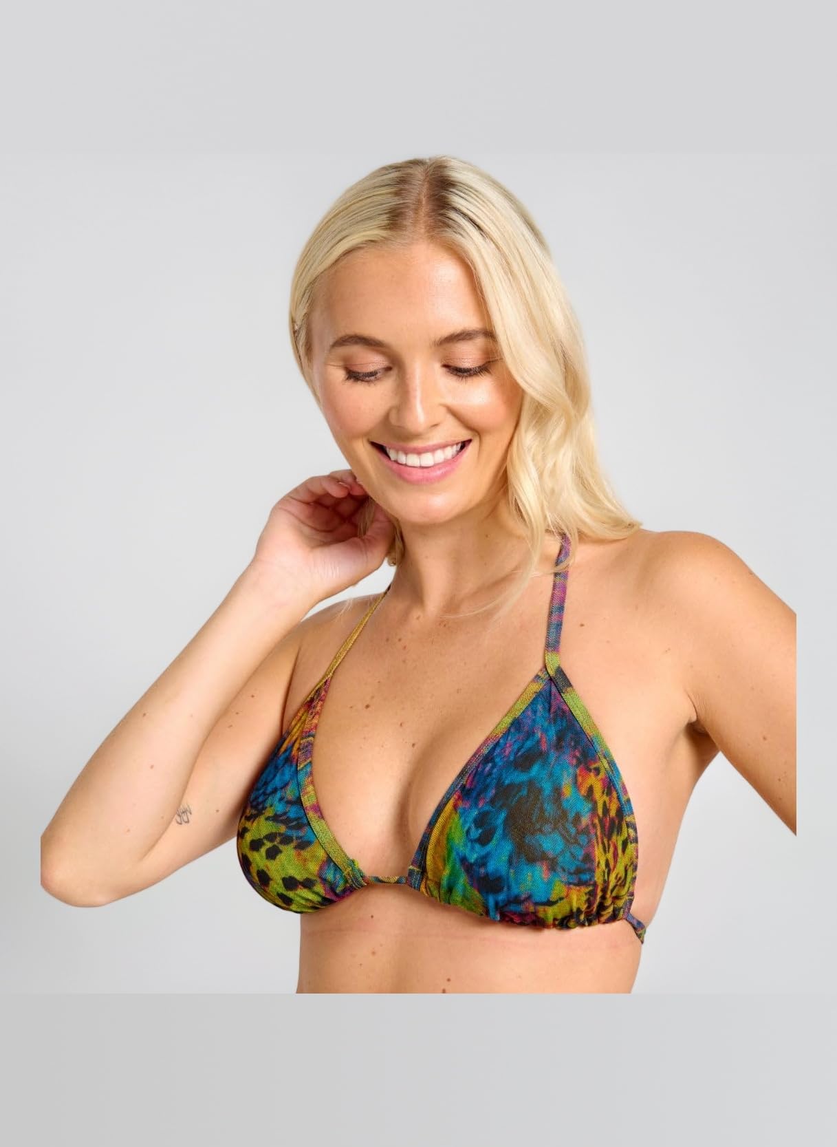 Kiniki Women's Tan Through Bikini Top Swimwear (5th Generation)