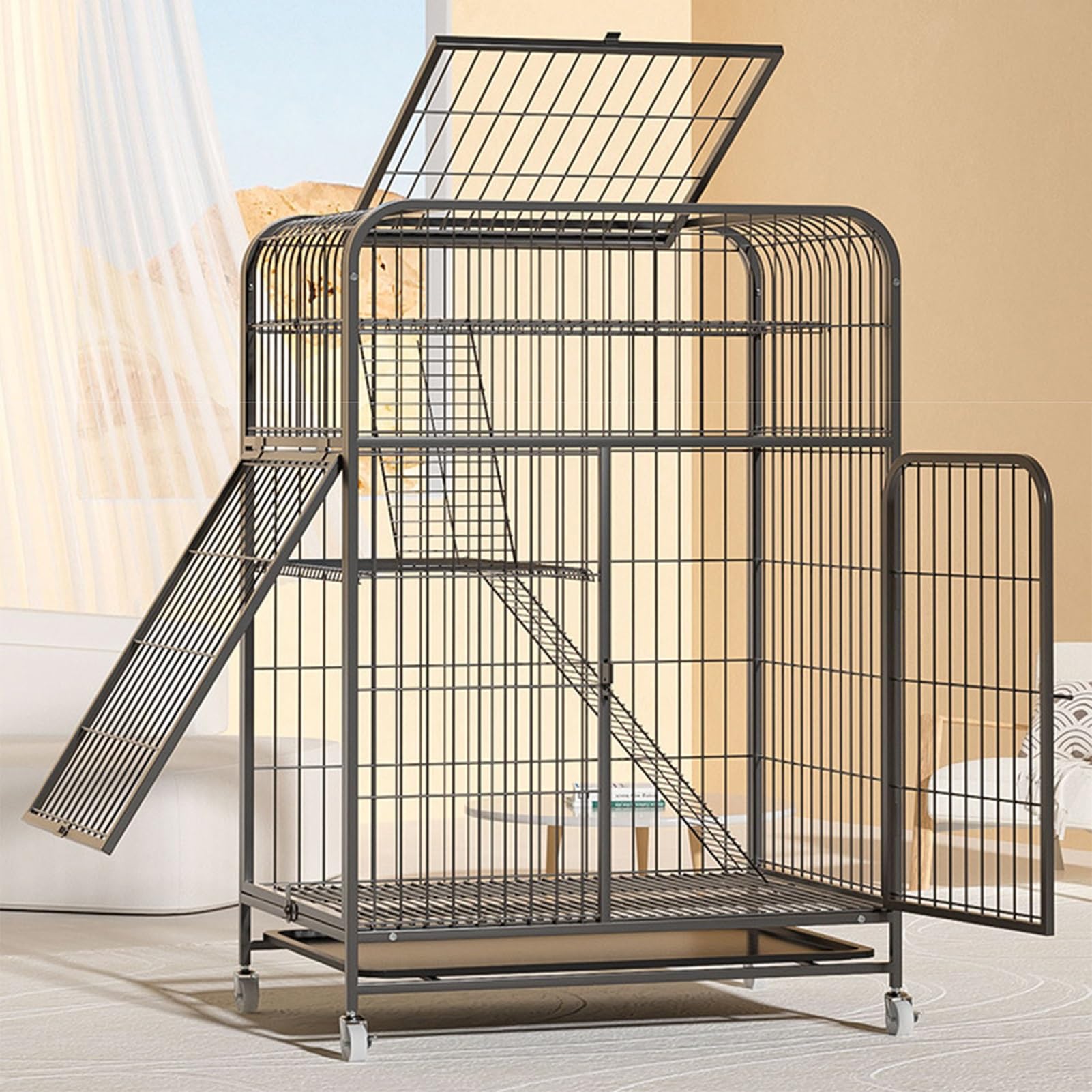 Enclos extérieur pour chats cage de jeu pour 1 à 3 chats