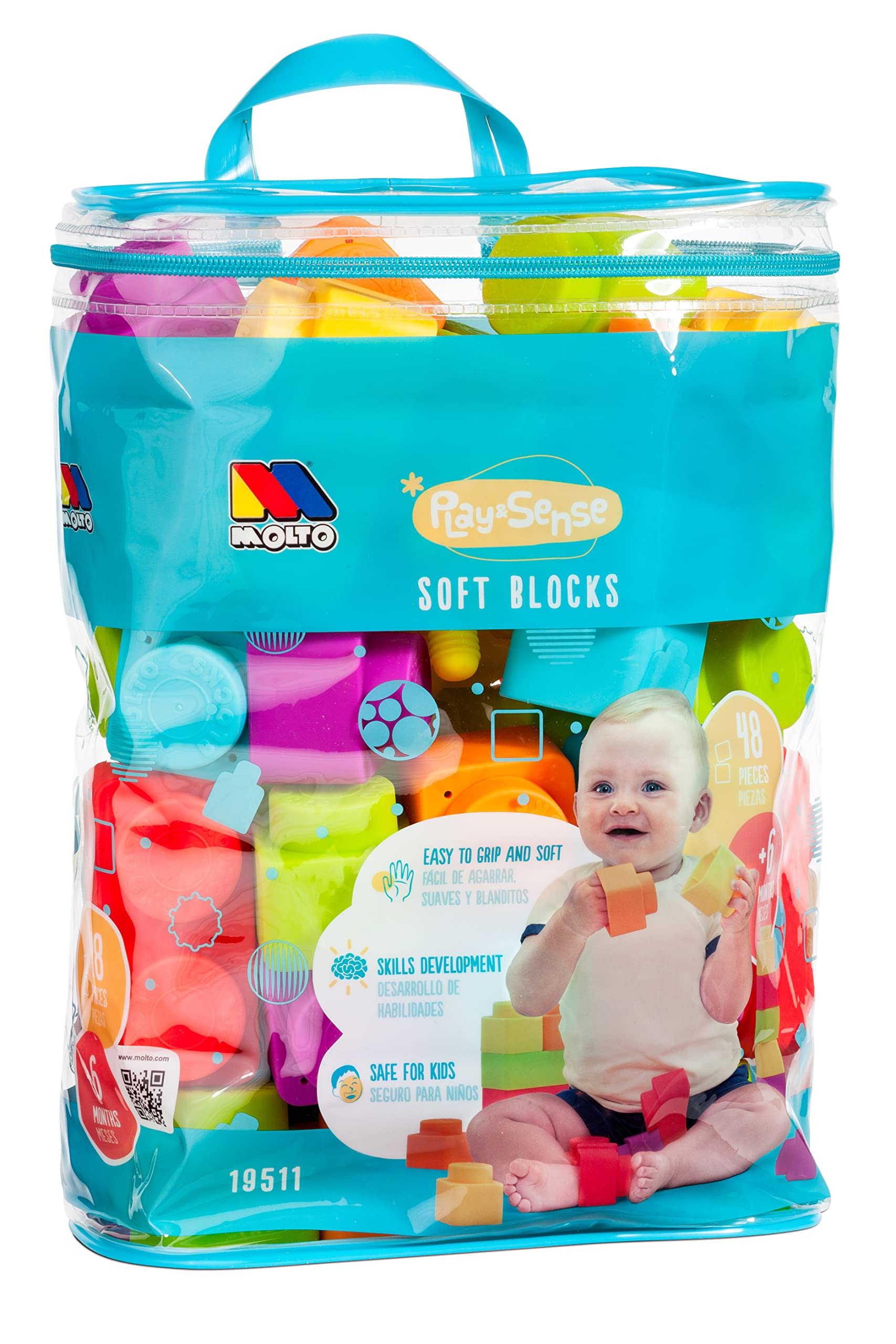 Play&Sense Soft Blocks Set 48 pcs