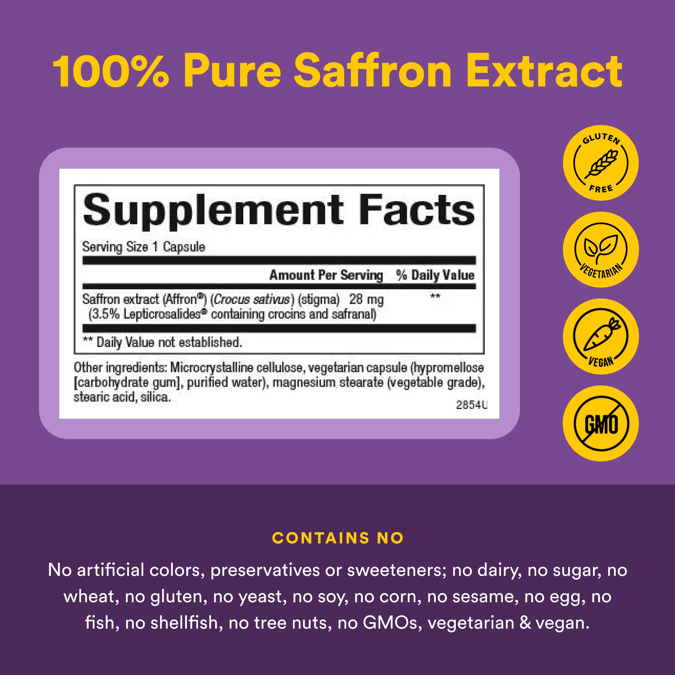 Natural Factors Pure Saffron Extract, 30 Vegetarian Capsules — Amazon image 4