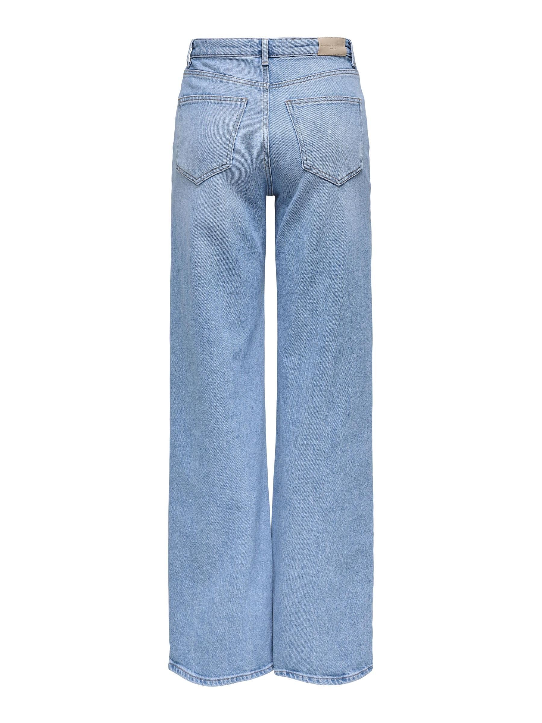 ONLY Jean à Jambe Large ONLJUICY Taille Haute Wide Leg Fit Jeans