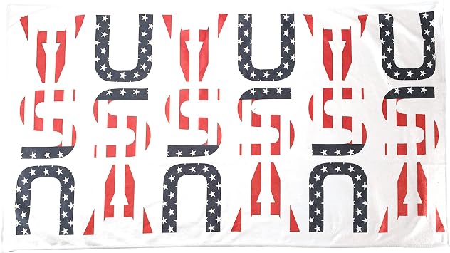 CMCDESIGN Custom New USA Players Microfiber Towel - with Woven Attachment and Super Absorbent Technology - Light Golf Accessories as Cooling and Golf Towels for Golf Bags for Men and Women