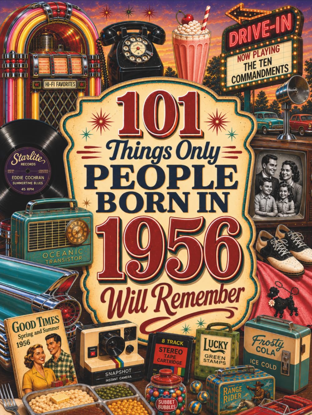 101 Things Only People Born in 1956 Will Remember: The Ultimate Nostalgia Book for Baby Boomers, A Memory Recall Journey Through the 50s, 60s, and 70s to Spark Great Conversations