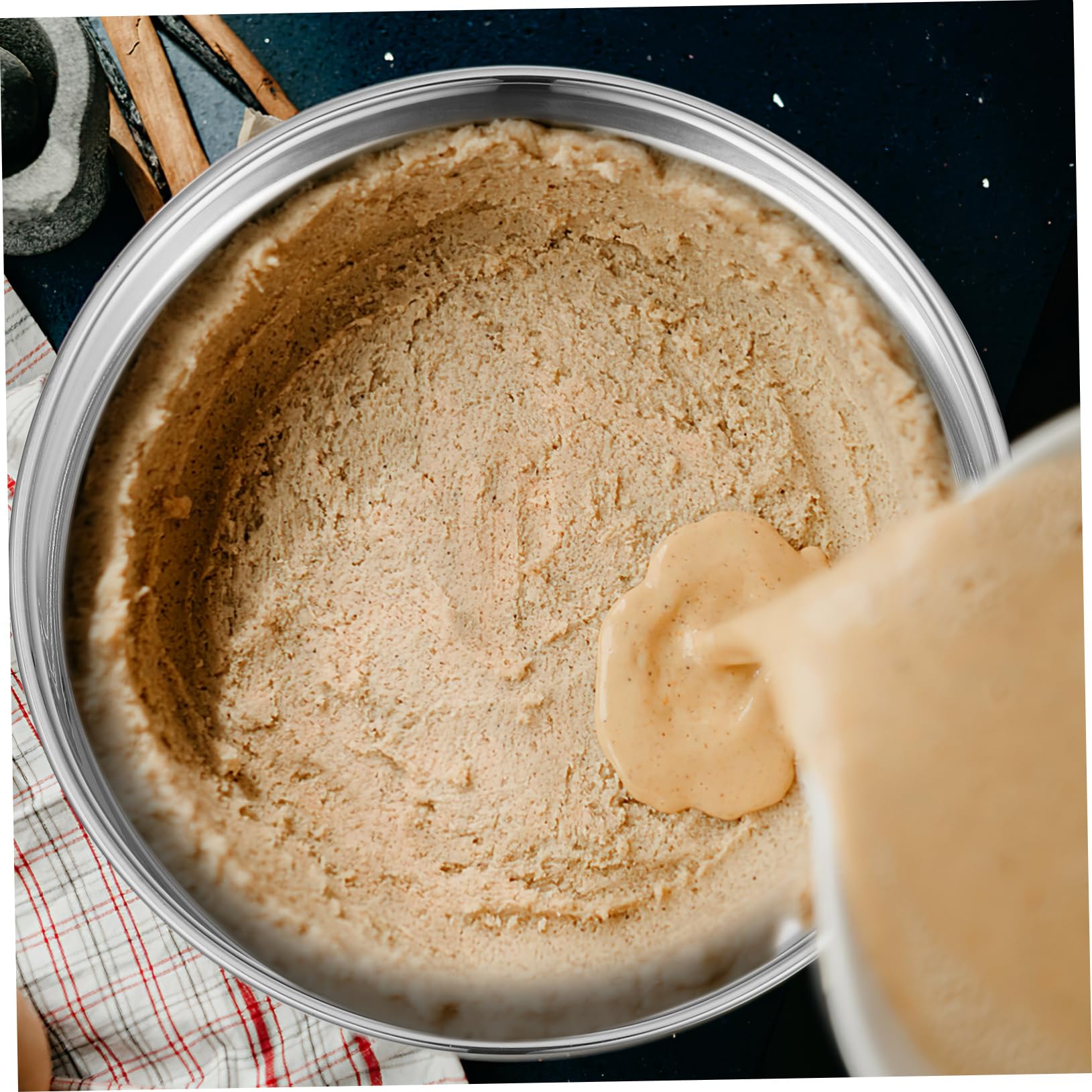 ABOOFAN 2Pcs Round Cake Pan Stainless Steel Dinner Plate Baking Mold Food Plate for High Temperature Baking for Cakes and Pastries Kitchen Supplies