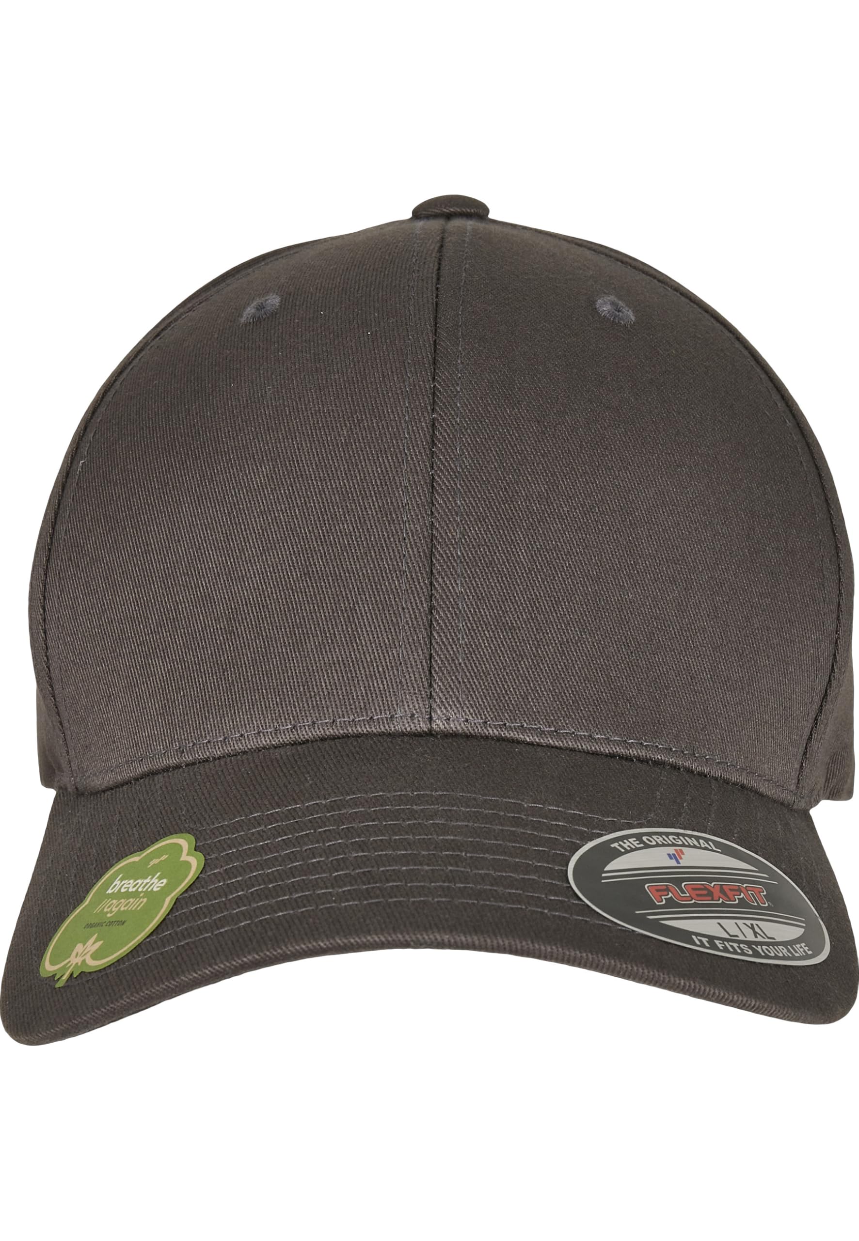 Flexfit Unisex-Adult Organic Cotton Baseball Cap, Darkgrey, S/M