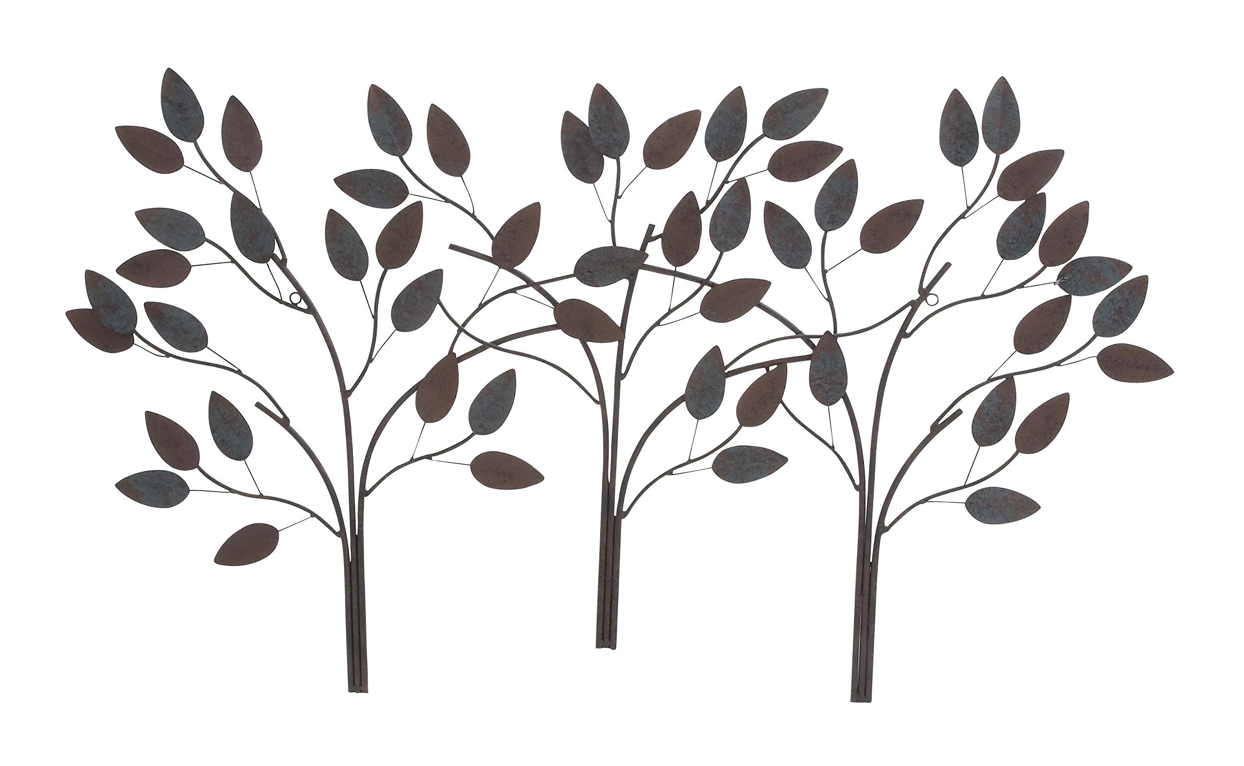 Deco 79 Metal Leaf Wall Decor, 48 by 27"