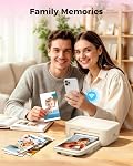HPRT 4x6 Imprimante photo avec 108 Feuilles et 2 Rubans, Sublimation de colorant sans fil Imprimante photo portable pour iPhone et Android Smartphones, Impression photo