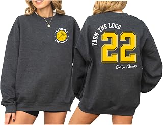 Caitlin Clark Indiana Basketball Sweatshirt, Front and Back Print Fan Apparel, From The Logo 22 Crewneck Gift