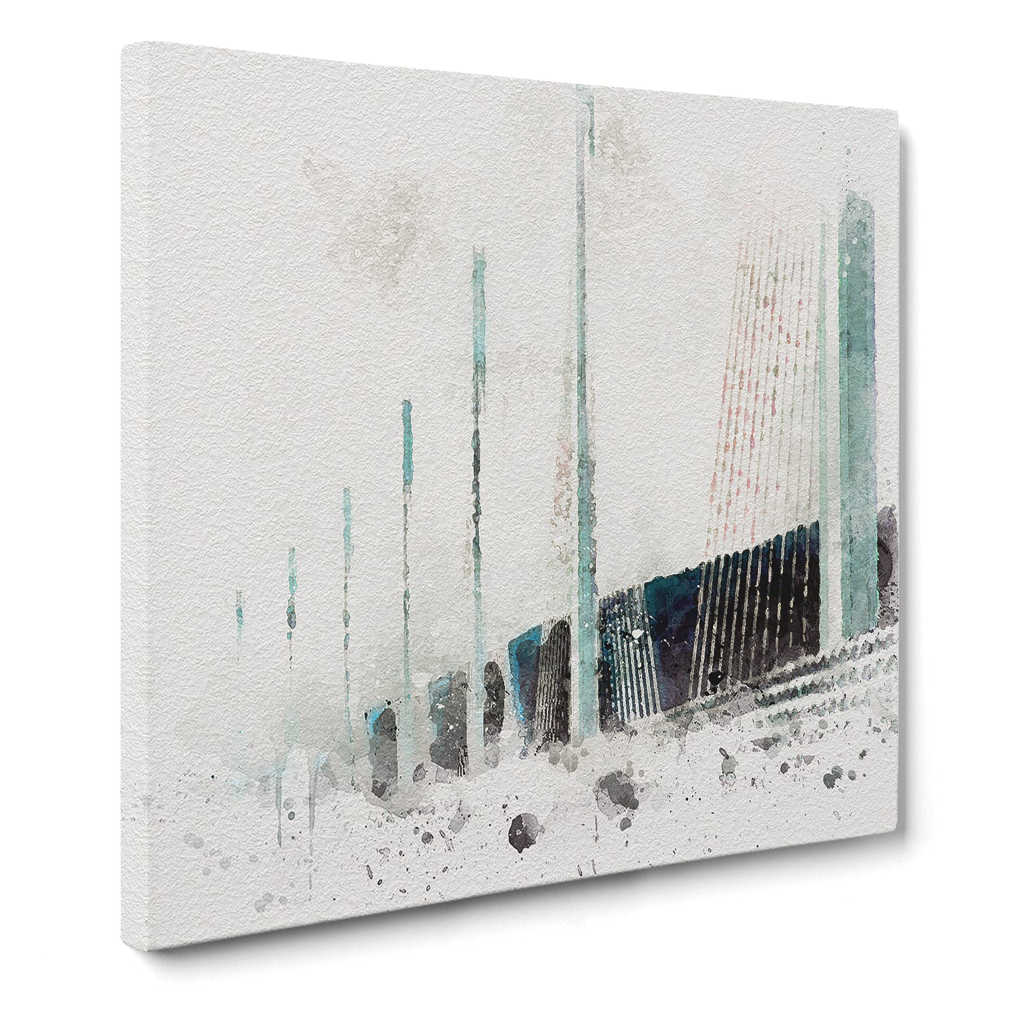 Millau Viaduct Bridge in France Canvas Print, Mixed, 35L x 35W cm