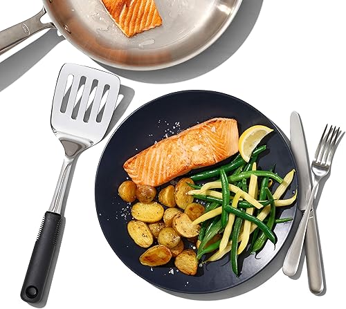 Vista 39 de OXO - Cuchara de acero inoxidable, buen agarre