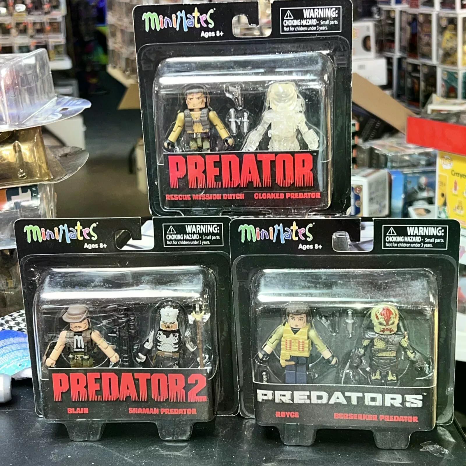minimates ミニメイツ predator プレデター 3種類 新品 Minimates