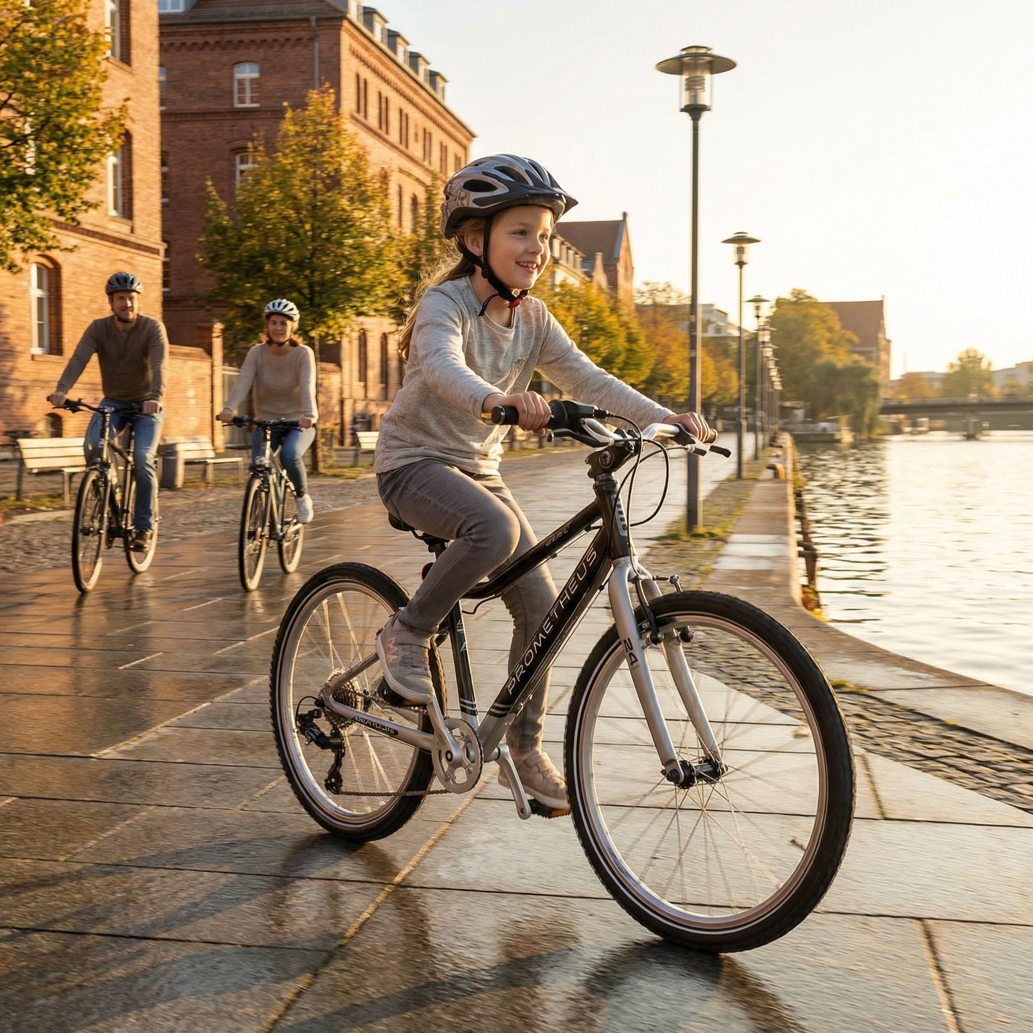 Vélo Enfant 24 Pouces Prometheus Pro Velo – Cadre Alu Ultra Léger, 8 Vitesses SRAM X4, Freins V Enfants, Violet Et Blanc – Dès 7 Ans